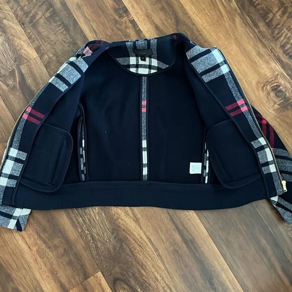 J.Crew wool plaid bomber jacket XXS - Picture 4 of 4
